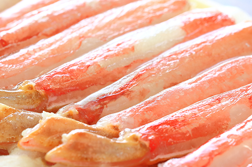 簡単に食べられる剥き身のカニもございます!